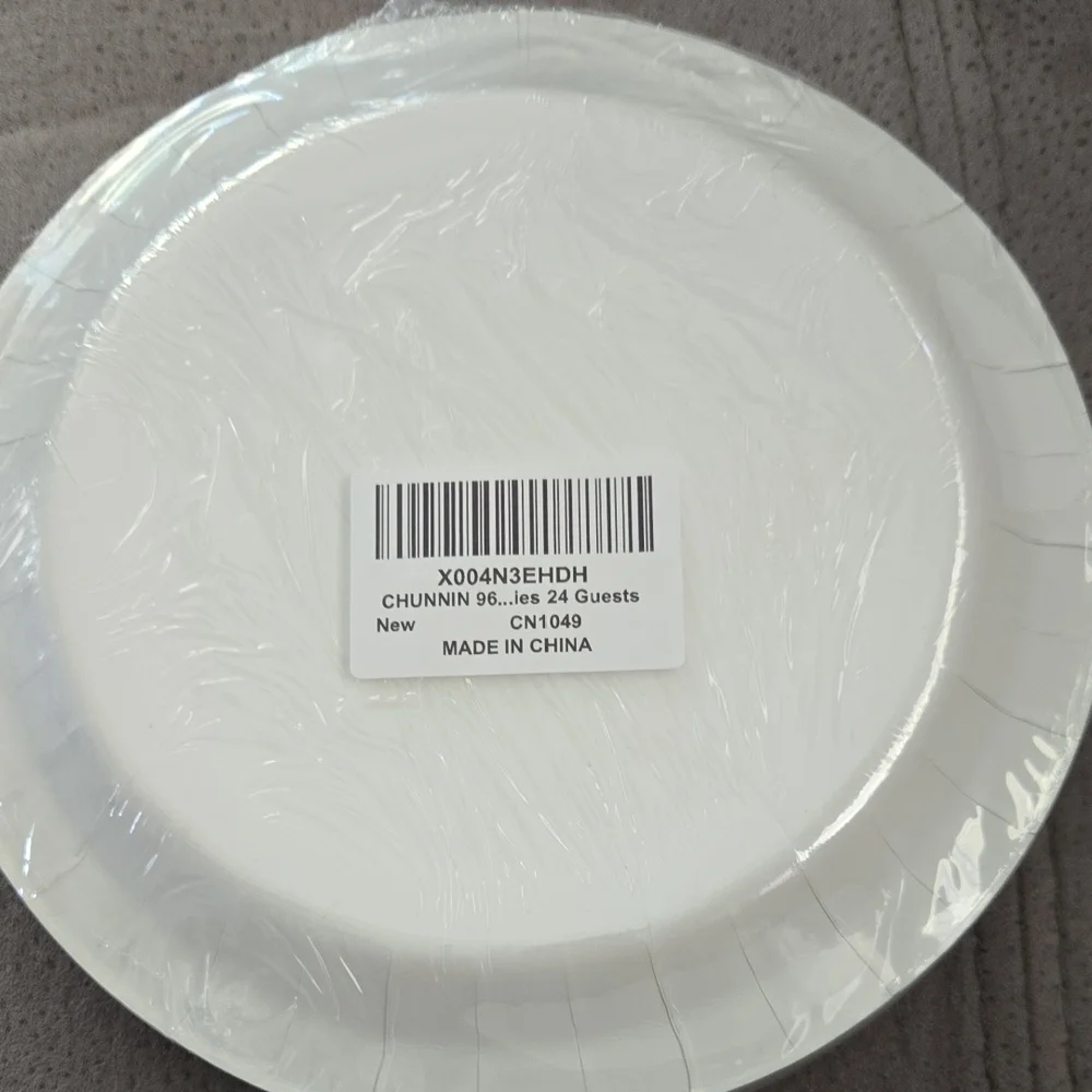 1945 Themed Decorative Disposable Paper Plates, Plastic Forks, Napkins Set New